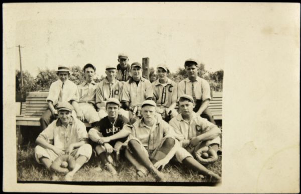 1910 Vintage Baseball Postcard