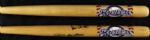 1990s Jim Gantner and Don August Milwaukee Brewers Signed Mini Bats - JSA - Lot of 2