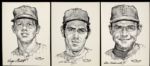 1969 New York Mets A Portfolio of Stars 9 x 12 Prints - Complete set of 20 with Folder -