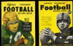 1951-54 Official Collegiate Football Record Book - Lot of 4