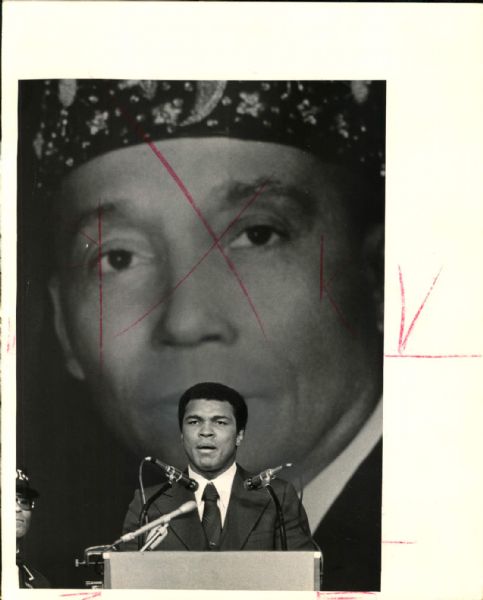 1960s Muhammad Ali Nation of Islam Gathering "The Chicago Sun-Times Archives" Original Photo (Chicago Sun-Times Hologram/MEARS Photo LOA)