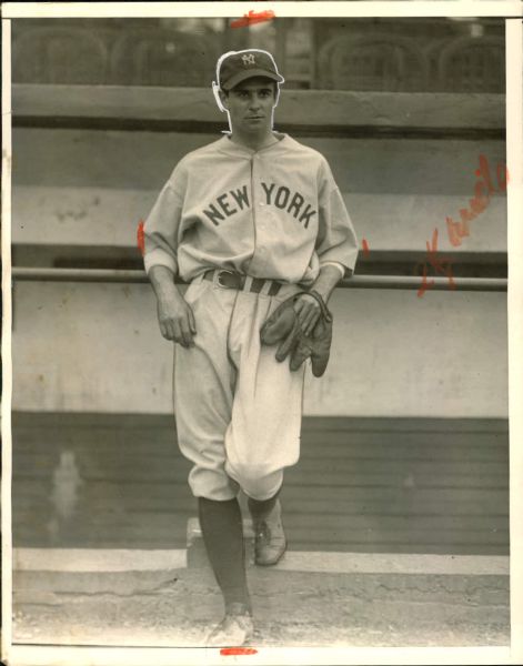 1932-34 Charlie Devens New York Yankees "The Sporting News Collection Archives" Original Photo (Sporting News Collection Hologram/MEARS Photo LOA)