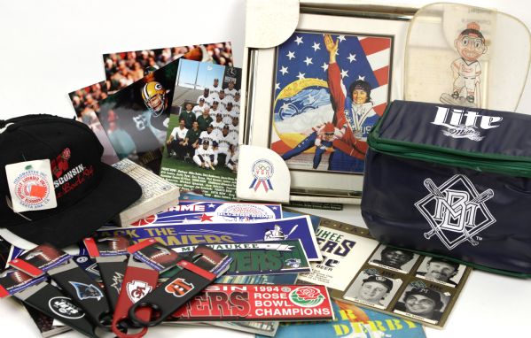 1950-1990s Collection of Milwaukee Brewers & Wisconsin Sports Related Memorabilia 