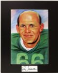 1990 Ray Nitschke Green Bay Packers Signed Cut Display 16" x 20" - JSA 