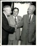1957 Joe McCarthy Sam Crawford Hall of Fame Induction Ceremony "The Sporting News Collection Archives" Original Photo (Sporting News Collection Hologram/MEARS Photo LOA) - Lot of 3
