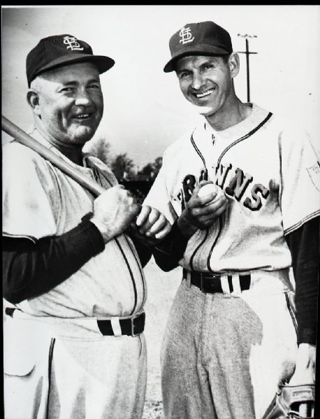 1952 Rogers Hornsby Marty Marion St. Louis Browns "The Sporting News" Original 2.5" x 3.25" Black And White Negative (The Sporting News Collection/MEARS Auction LOA) 