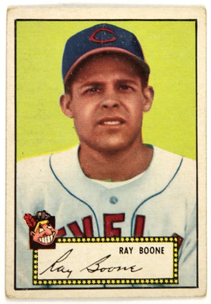 1952 Topps Ray Boone Baseball Card - Cleveland Indians
