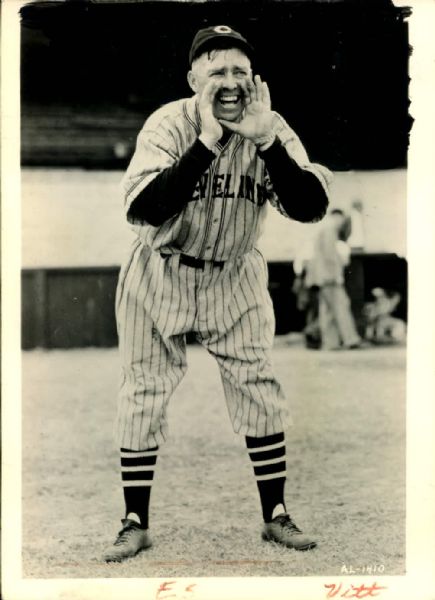 1938 Oscar Vitt Cleveland Indians "The Sporting News Collection Archives" Original Photo (Sporting News Collection Hologram/MEARS Photo LOA)