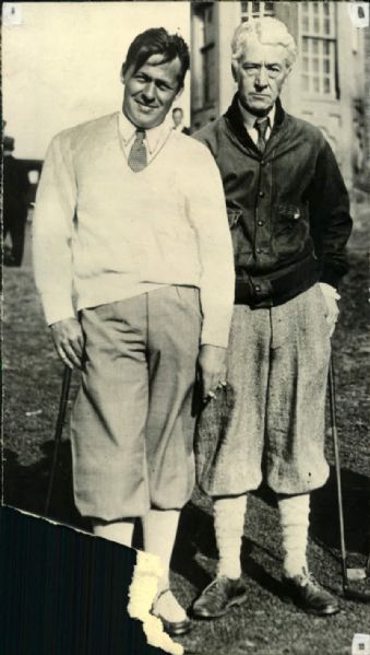 1930 Bobby Jones Kenesaw Mountain Landis "The Sporting News Collection Archives" Original Photo (Sporting News Colleciton Hologram/MEARS Photo LOA)