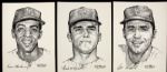 1969 New York Mets A Portfolio of Stars 9 x 12 Prints - Complete set of 20 with Folder -