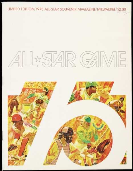 1976 All Star Game Program From Milwaukee
