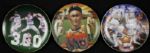 1980s to '90s Lot of 18 Plates w/ Mickey Mantle Wayne Gretzky