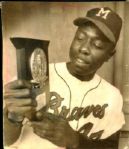 1964 Hank Aaron Milwaukee Braves "The Sporting News Collection Archives" Original Photo (Sporting News Collection Hologram/MEARS Photo LOA)