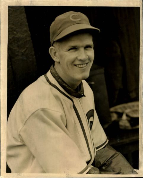 1937-38 Newt Kimball Chicago Cubs "The Chicago Sun-Times Collection Archives" Original Photo (Chicago Sun-Times Hologram/MEARS Photo LOA)