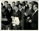 1967-85 Ronald Reagan with World Series and Super Bowl Champions TSN Collection Archives Original Photos (TSN Collection Hologram/MEARS Photo LOA) - Lot of 6