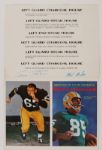 Fuzzy Thurston and Max McGee Left Guard / Left End Championship Dining Menu Photograph Handout - Green Bay Packers
