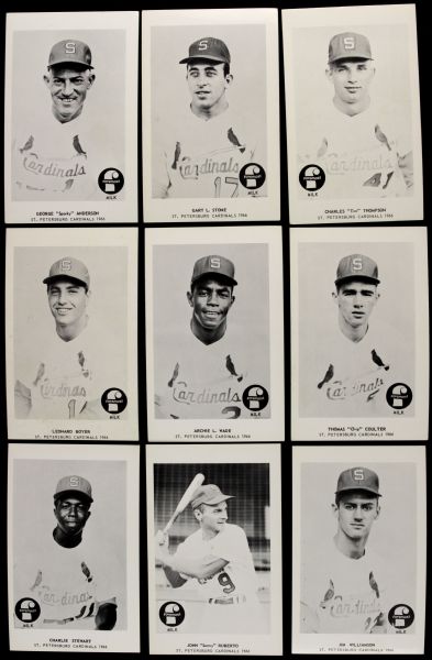 1966 Foremost Mile St. Petersburgh Cardinals Set of 20 w/ Sparky Anderson