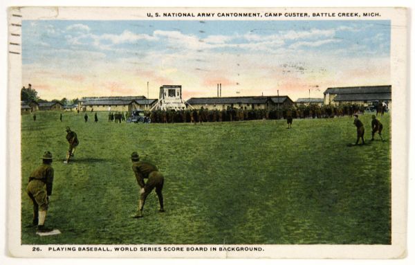 1919 U.S Army Battle Creek Michiagn Postcard 