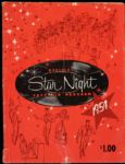 1954 Star Night Souvenir Porgram w/ Nat King Cole Perry Como Sarah Vaughan 