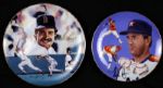 1980s Nolan Ryan Houston Astros Signed Plate & Wade Boggs Boston Red Sox Plate - MEARS LOA