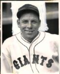 1929-35 Roy Parmelee New York Giants Charles Conlon TSN Collection Archives 8 x 10 Print (Sporting News Collection Hologram/MEARS Photo LOA)