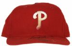 1996 Tommy Greene Philadelphia Philles Game Won Cap (MEARS Auction LOA)