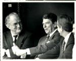 1967-85 Ronald Reagan with World Series and Super Bowl Champions TSN Collection Archives Original Photos (TSN Collection Hologram/MEARS Photo LOA) - Lot of 6