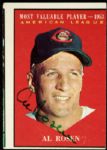 1961 Al Rosen Cleveland Indians Signed Topps Card - JSA 