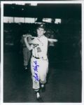 1957 Bob Hazle Milwaukee Braves Signed 8" x 10" Photo - JSA
