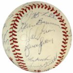 1982 St. Louis Cardinals Team Signed World Series Baseball w/ 27 Sigs. Incl. Darrell Porter Ozzie Smith - JSA 