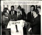 1967-85 Ronald Reagan with World Series and Super Bowl Champions TSN Collection Archives Original Photos (TSN Collection Hologram/MEARS Photo LOA) - Lot of 6