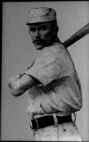 1887 Monte Ward New York Giants "The Sporting News" Original 2" x 3" Black And White Negative (The Sporting News Collection/MEARS Auction LOA) 