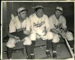 1938 Babe Ruth Burleigh Grimes Leo Durocher Brooklyn Dodgers "The Sporting News Collection Archives" Original Photo (Sporting News Collection Hologram/MEARS Photo LOA)
