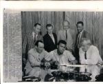 1964 Muhammad Ali Sign Contract to Fight Liston "Chicago Sun-Times Archives" Original 6" x 8" Photo (Chicago Sun-Times Hologram/MEARS Photo LOA)
