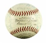 1960 Milwaukee Braves Team-Signed ONL (Giles) Baseball w/ 33 Sigs. Incl. Hank Aaron Eddie Mathews Spahn - JSA