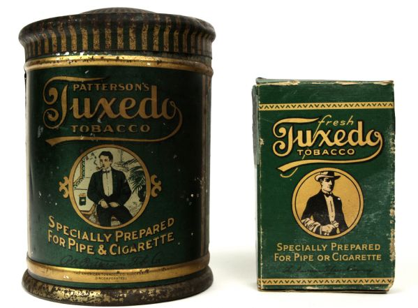1910 Pattersons Tuxedo Tobacco Tin & Unopened Box