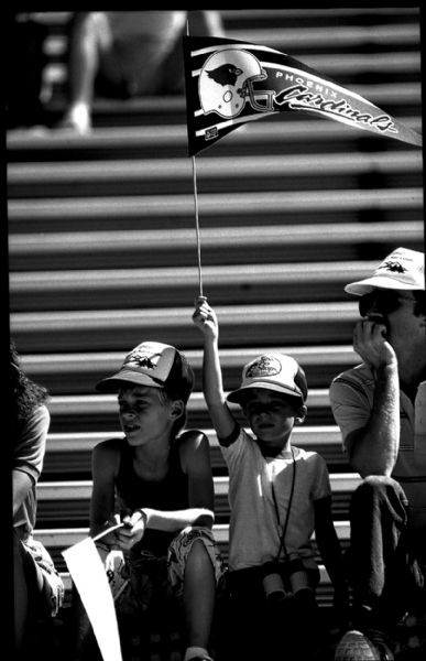 1988 Phoenix Cardinals Fans "The Sporting News" Original 2.5" x 4" Black And White Negative (The Sporting News Collection/MEARS Auction LOA)