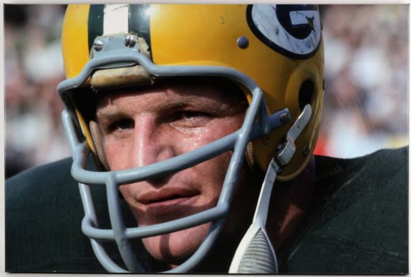 2000s Ray Nitschke Green Bay Packers 37" x 23 1/2" Canvas Painting Display