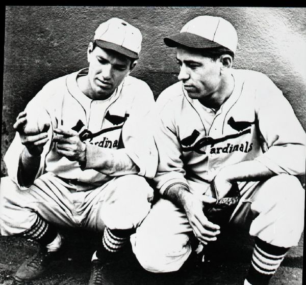 1934-37 Dizzy & Paul Dean St. Louis Cardinals "The Sporting News" Original 3.25" x 3.5" Black And White Negative (The Sporting News Collection/MEARS Auction LOA) 