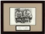 Babe Ruth & Lou Gehrig New York Yankees Artwork Display 25 1/2" x 20"