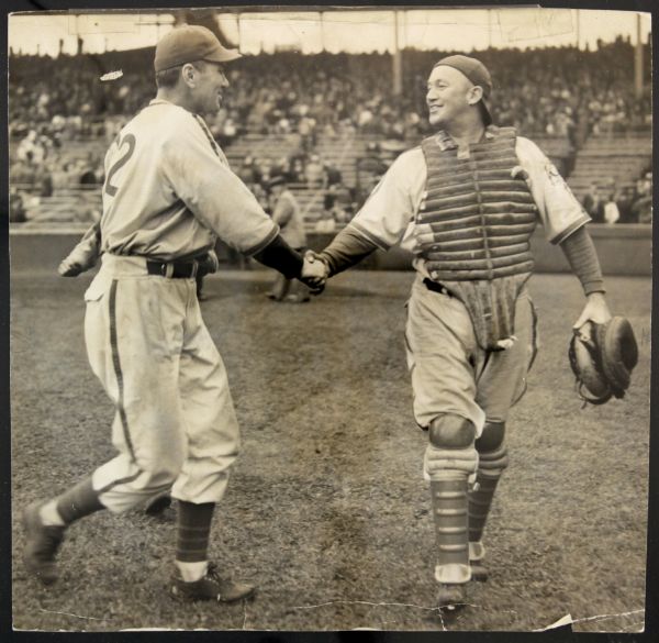 1939-40 Gabby Hartnett Chicago Cubs "Chicago Sun-Times Archives" Original Photo (Chicago Sun-Times Hologram/MEARS Photo LOA)