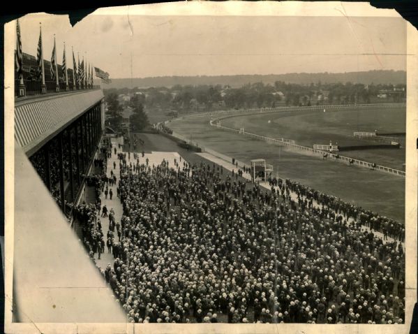 1922 Saratoga Breeders Cup Handicap "The Sporting News Collection Archives" Original Photo (Sporting News Collection Hologram/MEARS Photo LOA)