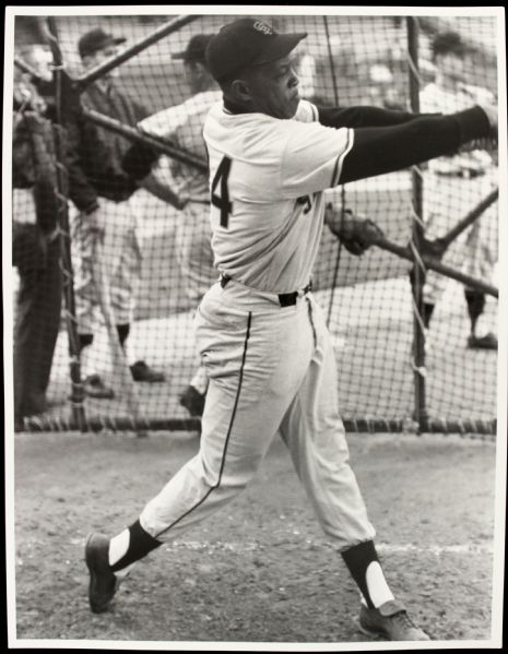 1958-71 Depiction of Willie Mays San Francisco Giants 11" x 14" Arthur Rickerby Studio Print