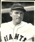 1935-36 Mark Koenig New York Giants "The Sporting News Collection Archives" Original Photo (Sporting News Collection Hologram/MEARS Photo LOA)
