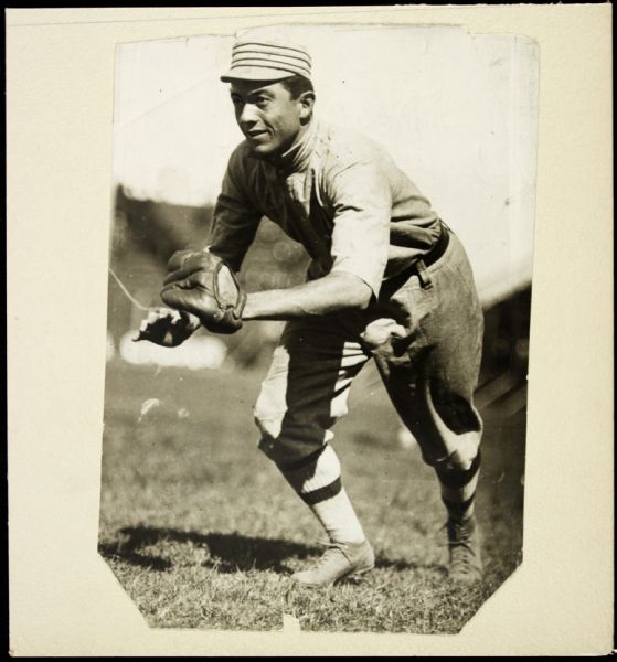 1909-12 John Home Run Baker Philadelphia Athletics "The Sporting News Collection Archives" Original Photo (Sporting News Collection Hologram/MEARS Photo LOA)