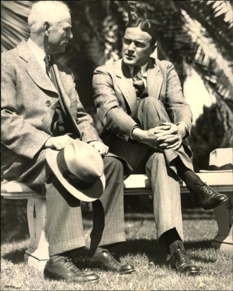 1933-34 Clark Griffith Joe Cronin Washington Senators "The Sporting News Collection Archives" Original Photo (Sporting News Collection Hologram/MEARS Photo LOA)