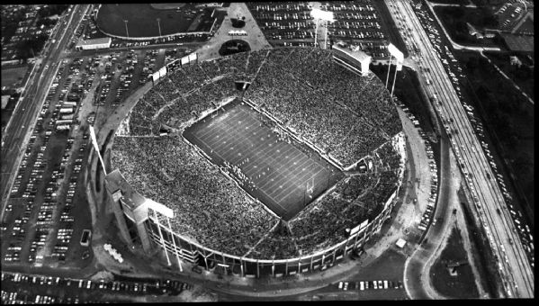 1970s circa Tampa Stadium Tampa Bay Buccaneers "The Sporting News" Original 2" x 3.75" Black And White Negative (The Sporting News Collection/MEARS Auction LOA)