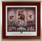 1994 University of Wisconsin Rose Bowl Commemorative Artists Proof Display 110/194 33" x 32 1/2" Andrew Goralski