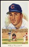 1989 Billy Williams Chicago Cubs Signed Post Card - JSA