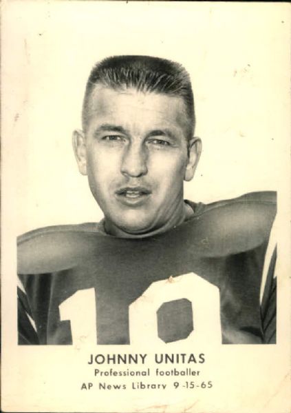 1965 Johnny Unitas Baltimore Colts "The Sporting News Collection Archives" Original Photo (Sporting News Collection Hologram/MEARS Photo LOA)